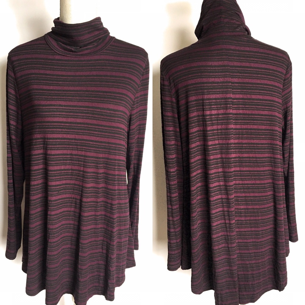 Apt 9 turtleneck hi Lo Top, Sz Large